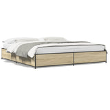 Bed Frame without Mattress Sonoma Oak 180x200 cm Super King 3279828