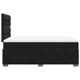 Box Spring Bed with Mattress Black 120x190 cm Small Double Velvet 3290866