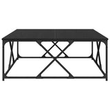 Coffee Table Black Oak 100 x 100 x 40 cm Engineered Wood 882771