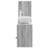 Bathroom Furniture Set 2 pcs Grey Sonoma 33 x 34.5 x 100 cm 3406119