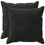 Cushion with Pillow HOUTEN 2 pcs Black Velvet 936424