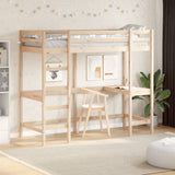 Loft Bed without Mattress 80x200 cm Solid Wood Pine 842854