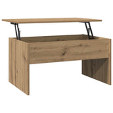 Coffee Table Artisan Oak 80x50.5x41.5 cm Engineered Wood 856931