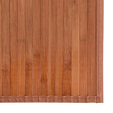 Rug Rectangular Brown60x1000 cm Bamboo 376860