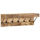 Coat Rack with Shelf Brown 73 x 19 x 23 cm Solid Mango wood 4102745