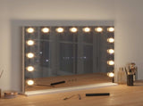 LED Vanity Mirror White 58 x 10 x 47 cm Glass and Steel 42020527