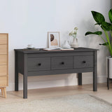 Coffee Table Grey 102x49x55 cm Solid Wood Pine 820943
