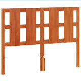 Headboard Wax Brown 135 cm Solid Wood Pine 844220