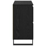 Sideboard 3 pcs Black Oak 60 x 35 x 70 cm 3394577