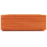 Garden Planter Wax Brown 70x70x26.5 cm Solid Wood Pine 847305