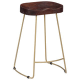 Gavin Bar Stools 2 pcs Solid Mango Wood 247834