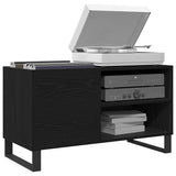 Record Cabinet Black Oak 85 x 38 x 48 cm Engineered Wood 862898