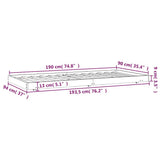 Bed Frame without Mattress White 90x190 cm Single Solid Wood Pine 823505