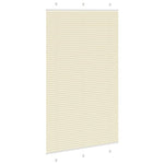 ZNTS Pleated Blind Cream 120x200 cm Fabric Width 119.4 cm Polyester 4015317
