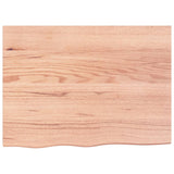 Bathroom Countertop Light Brown 80x60x cm Treated Solid Wood 3156123