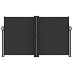 Retractable Side Awning Black 140x1200 cm 4004804