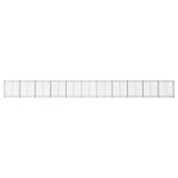 Gabion Basket with Cover 1100x50x100 cm Galvanised Iron 3295152