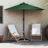 Garden Parasol Green 294 x 150 x 223 cm Polyester and Steel 42003260
