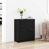 Sideboard Black Oak 60 x 30 x 70 cm Engineered Wood 862739