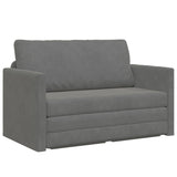 Folding Sofa Bed Dark Grey 124 x 71 x 78 cm Velvet 42030516