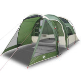 Camping Tent Tunnel 4-Person Green Waterproof 94743