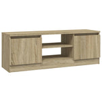 ZNTS TV Cabinet with Door Sonoma Oak 102x30x36 cm 823353