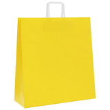 Paper Bags 250 pcs with Handles Yellow 45x17x48 cm 4102017