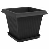 Plant Pots 24 pcs Black 33 x 33 x 26 cm Plastic 3403315