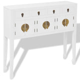 ZNTS Sideboard Chinese Style Solid Wood White 242647