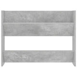Wall Shoe Cabinets 2 pcs Concrete Grey 80x18x60 cm Engineered Wood 806750