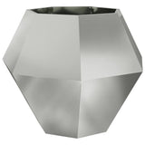 Planter Silver 100 x 100 x 80 cm Galvanised Steel 884034