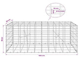 Gabion with 3.5 mm Wire and 5x10 cm Mesh 100x20x50 cm 3462596