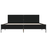 Bed Frame without Mattress Black 200x200 cm 3280017