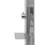 ZNTS Outdoor Shower Stainless Steel Curved 48199