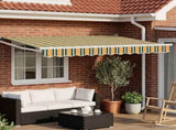 Manual Retractable Awning with LEDs 3 x 2 m 3419206