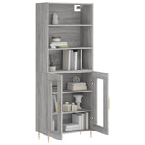 Highboard Grey Sonoma 69.5x34x180 cm Engineered Wood 3189307