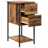 Bedside Cabinet 2 pcs Old wood 32 x 42 x 70 cm Engineered wood 871286
