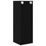 TV Cabinet Set Black Oak 37 x 37 x 107 cm Engineered Wood 875083