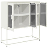 Sideboard White 100.5x39x107 cm Cold-rolled Steel 853409