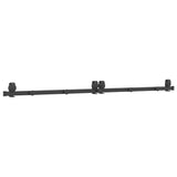 Sliding Door Hardware Kit 200 cm Steel Black 4009745