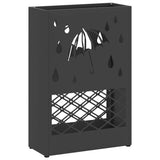 Rain Umbrella Stand Black 28 x 12 x 41 cm Steel 868518