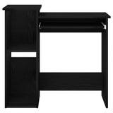 Desk with Shelves Black 84x40x78 cm Engineered Wood 860446