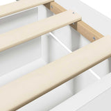 Bed Frame with Storage White 80 x 200 cm Engineered Wood 3429509