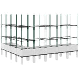 Garden Planter with Trellis White 200x160x142.5 cm PP 367974