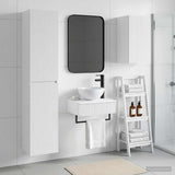 Bathroom Furniture Set 3 pcs White 33 x 34.5 x 160 cm 3406043