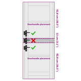 Interior Door ORKDAL White 73.5 x 198.5 cm Plywood 4102656