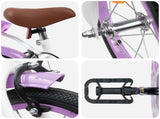 Kids Bike 12 Inches for 2-4 Years Old Purple 42009602