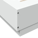 Bed Frame with LED Lights without Mattress White 180x200cm 3281077