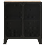 Storage Cabinets 2 pcs Rustic Brown 72x36x82 cm Metal and MDF 3095969