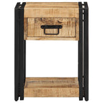 Bedside Cabinet 40x35x50 cm Solid Rough Wood Mango 4016688
